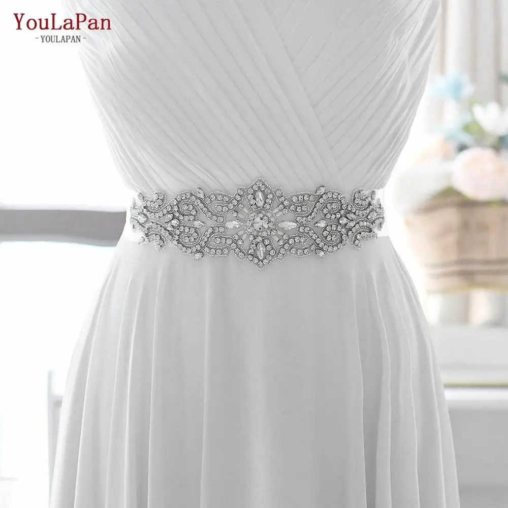 Top Trends: YouLaPan S26 Silver Bridesmaids Belt Bridal Belts And Sashes Womens Rhinestone Belts For Black Formal Dresses Wedding Dress Belt Shoppable Styles