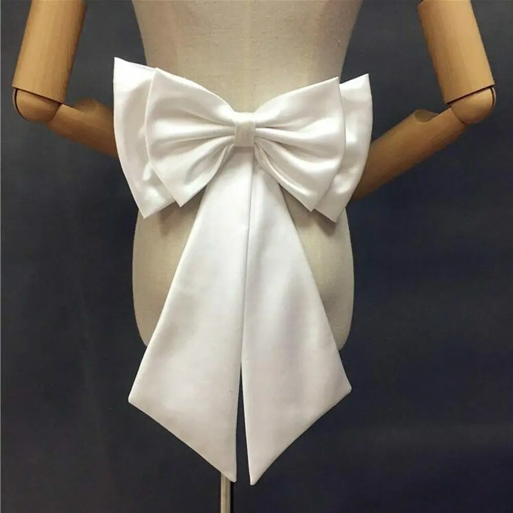 Top Trends: Separate White Satin Bow Detachable Bridal Dress Satin Knot Accessories Shoppable Styles