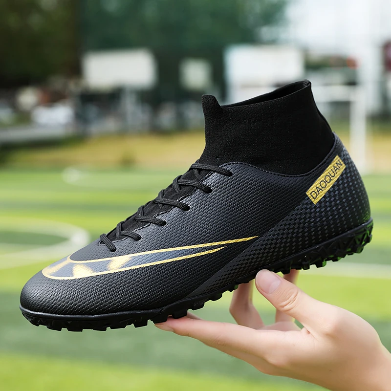 Top Trends: Men Soccer Shoes AG / TF High Ankle Football Boots Outdoor Non-Slip Ultralight Kids Football Cleats Couple Sneakers Plus Size32-47 Shoppable Styles - Image 2