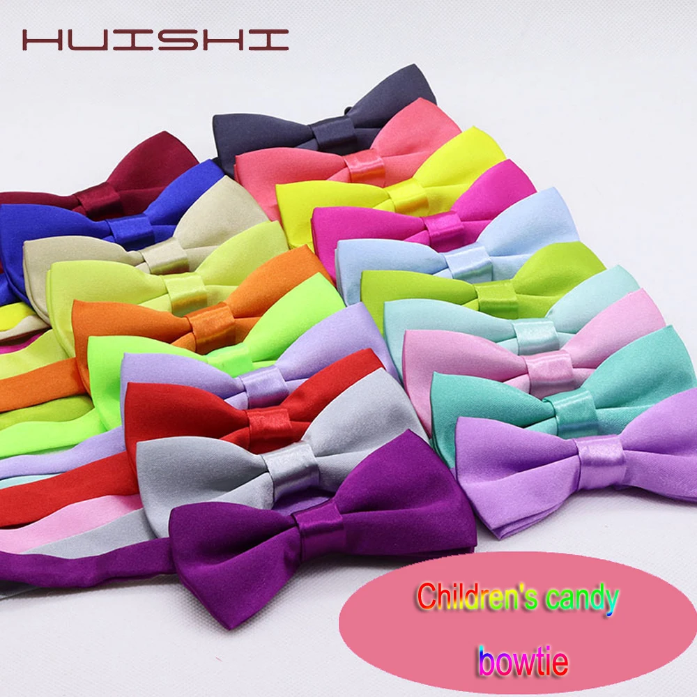 Top Trends: HUISHI Baby 34 Color Classic Kids Bow Tie 1PC Candy Color Bowtie For Boys Girls Baby Children Fashion Bow Ties With Solid Color Shoppable Styles