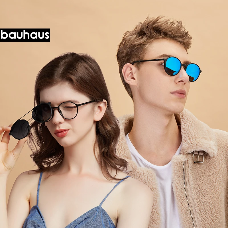 Top Trends: Bauhaus Brand Classic Clip On Sunglasses Men Women Magnet Eyewear Glasses Frames Ultem Optical Glasses Frame Shoppable Styles - Image 2