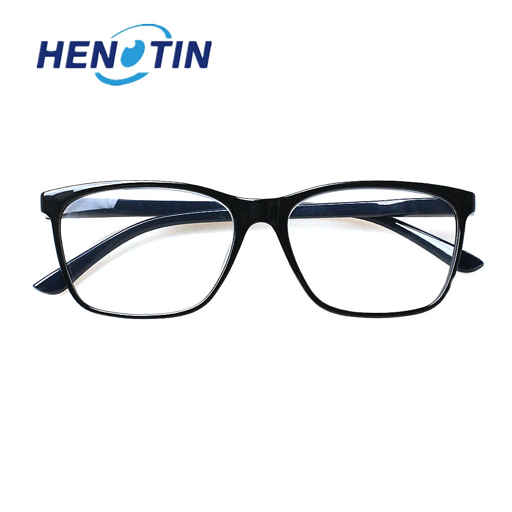 Top Trends: Henotin Reading Glasses Spring Hinge Rectangular Frame Men And Women HD Reader Eyeglasses Diopter 0~600 Shoppable Styles - Image 3