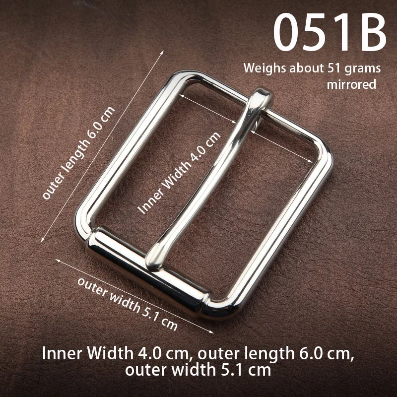 Top Trends: 1pcs Metal 40mm Casual Belt Buckles For Men Single Pin Belt Half Buckle Fit For 37mm-39mm Leather Craft Accessories Shoppable Styles - Image 4