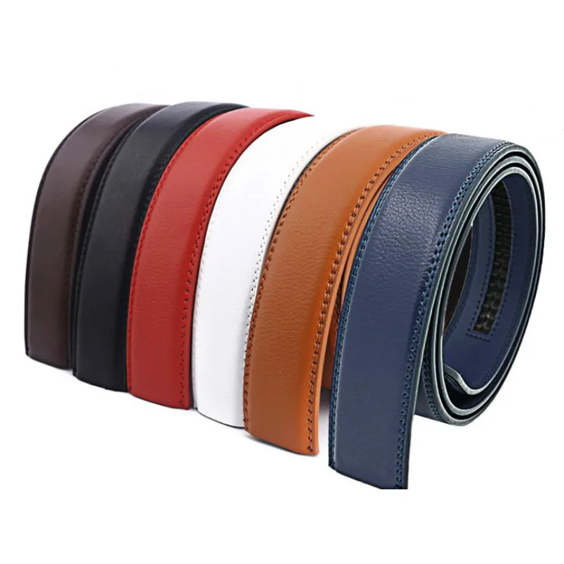 Top Trends: New Male Automatic Buckle Belts, No Buckle Belt Brand Men High Quality Male Genuine Strap Men&#039;s Belts Real Leather 3.5cm 3.1cm Shoppable Styles