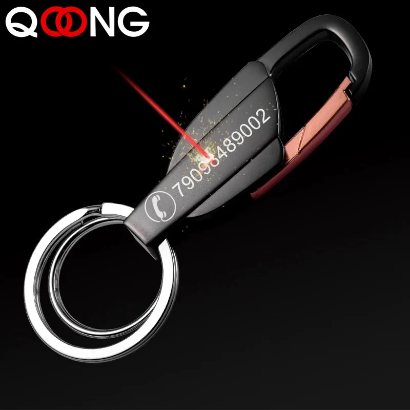 Top Trends: Custom Lettering 2 Color Men Women Keyrings KeyChains For Car Chaveiro Innovative Key Chains Rings Holder For Man Best Gift Y10 Shoppable Styles