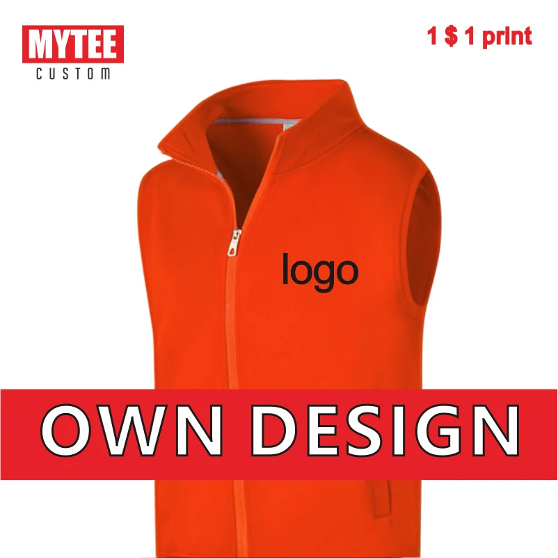 Top Trends: MYTEE Brand New Sleeveless Jacket Logo Customization Company Brand Logo Embroidery / Printing Thick Vest DIY Wholesale Shoppable Styles