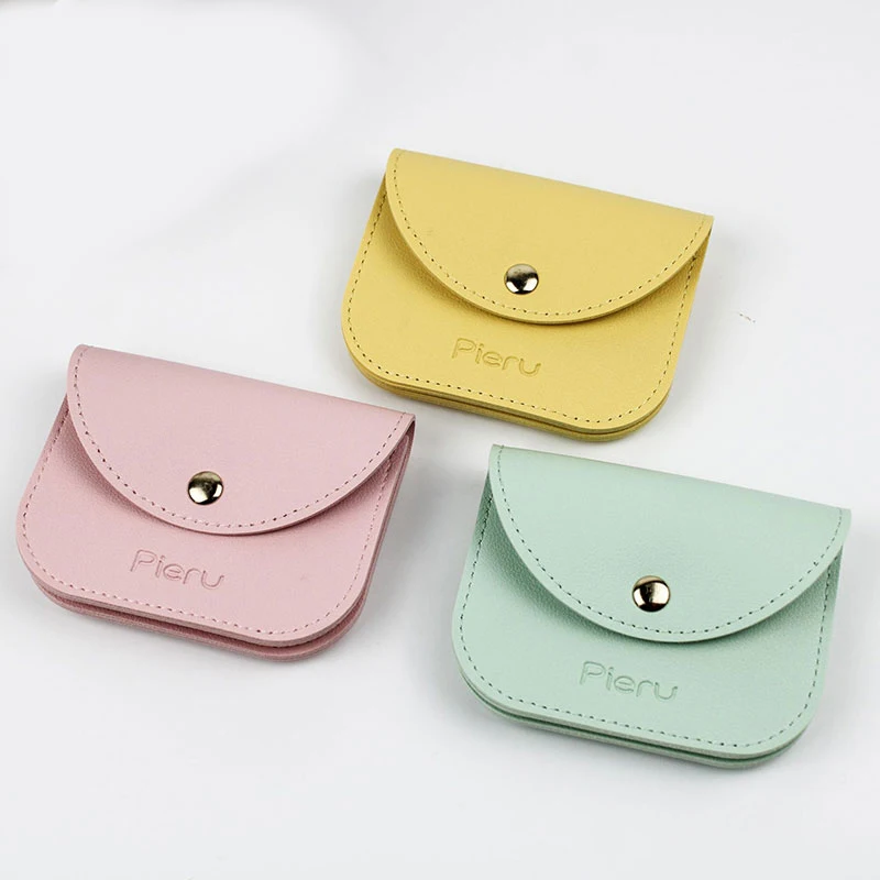 Top Trends: Cute Square Women PU Leather Coin Purse Clutch Zipper Business Wallet Bag Card Holder Small Money Bags Female Purse Wallet Shoppable Styles - Image 4