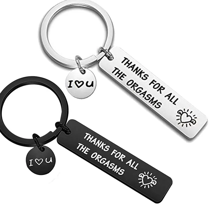 Top Trends: Personalized Key Chain Gift Custome Thanks For All The Orgasms Stainless Steel Key Chain Laser Engraving Keychain For Women Men Shoppable Styles