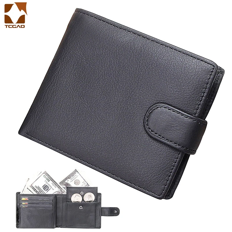 Top Trends: Men's Wallet Made Of Genuine Leather Wallet Short Hasp Carteira Masculina Purse 2021 Luxury Male Billetera Hombre Erlek Czdan Shoppable Styles