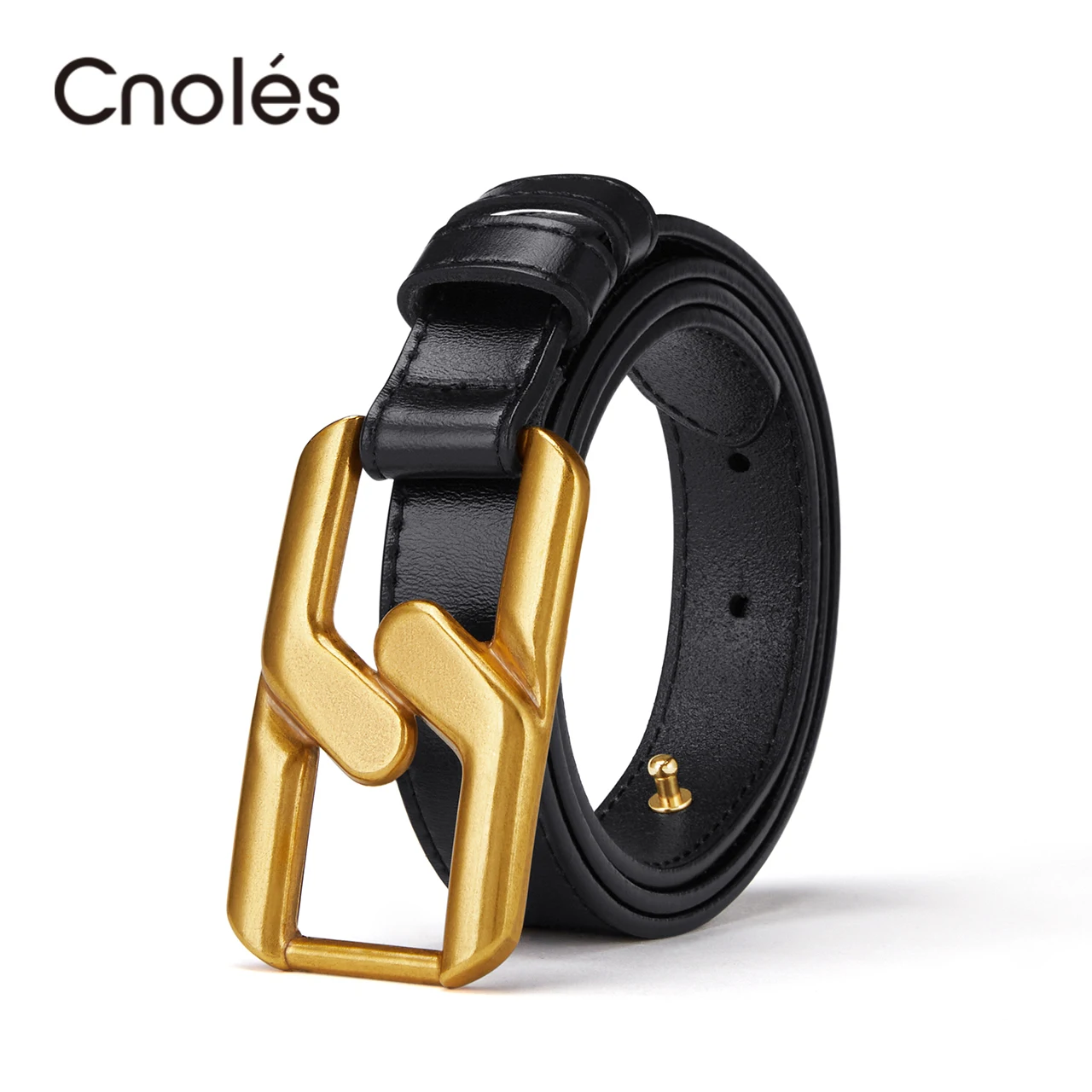 Top Trends: Cnoles Women Leather Belt Luxury Brand Hollow Out Belt Jeans For Women Belts Fashion Designer Belt Female Shoppable Styles