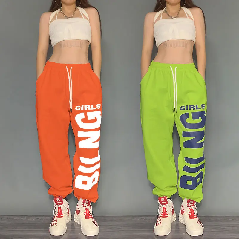 Top Trends: Woman High Waist Loose Tie Feet Letter Sweatpants Pockets Printing Fashion Streetwear High Street Jogging Sports Women's Pants Shoppable Styles - Image 5