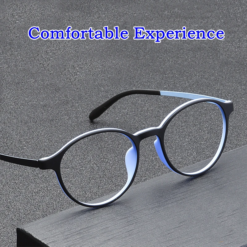 Top Trends: YIMARUILI Ultralight Titanium Alloy TR90 Myopia Glasses Retro Round Optical Prescription Eyeglasses Frame Men And Women H3050 Shoppable Styles - Image 3