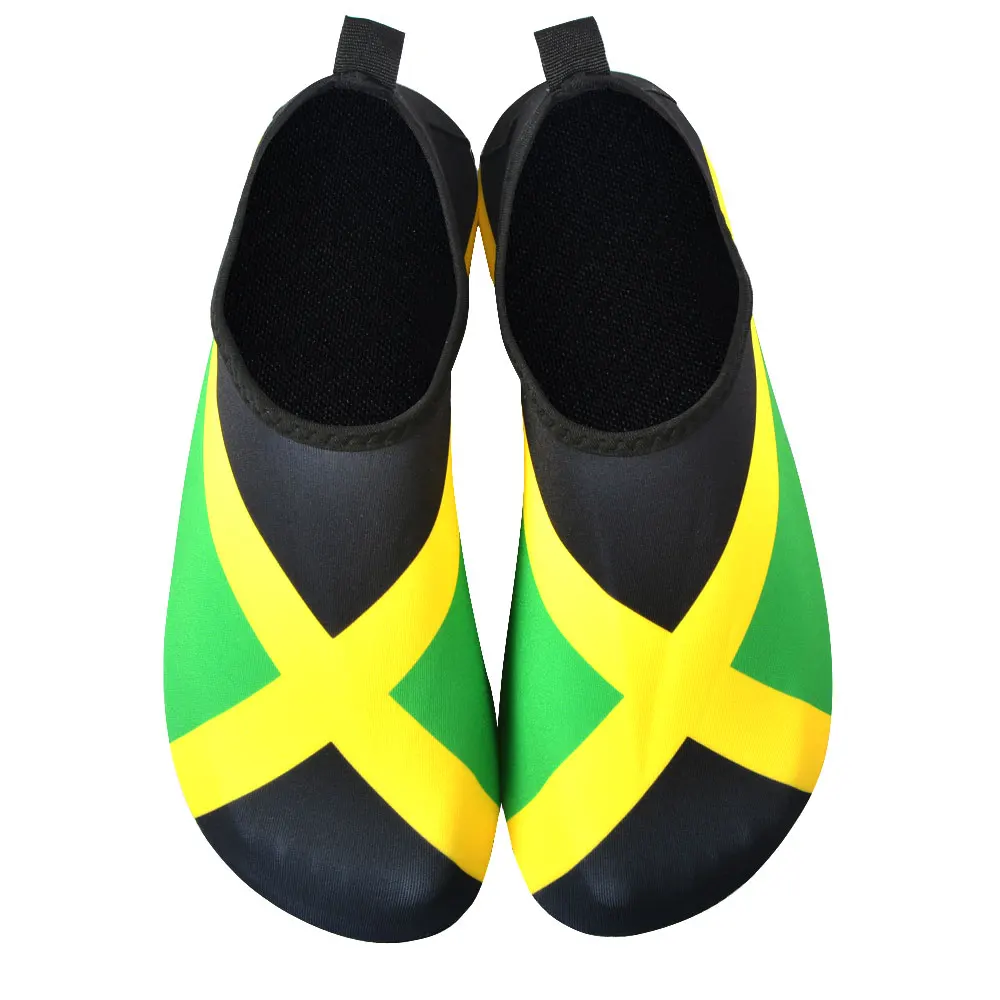 Top Trends: Water Shoes For Women And Men Quick-Dry Swim Beach Shoes For Outdoor Surfing Yoga Exercise Jamaica Flag Caribbean Reggae Rasta Shoppable Styles