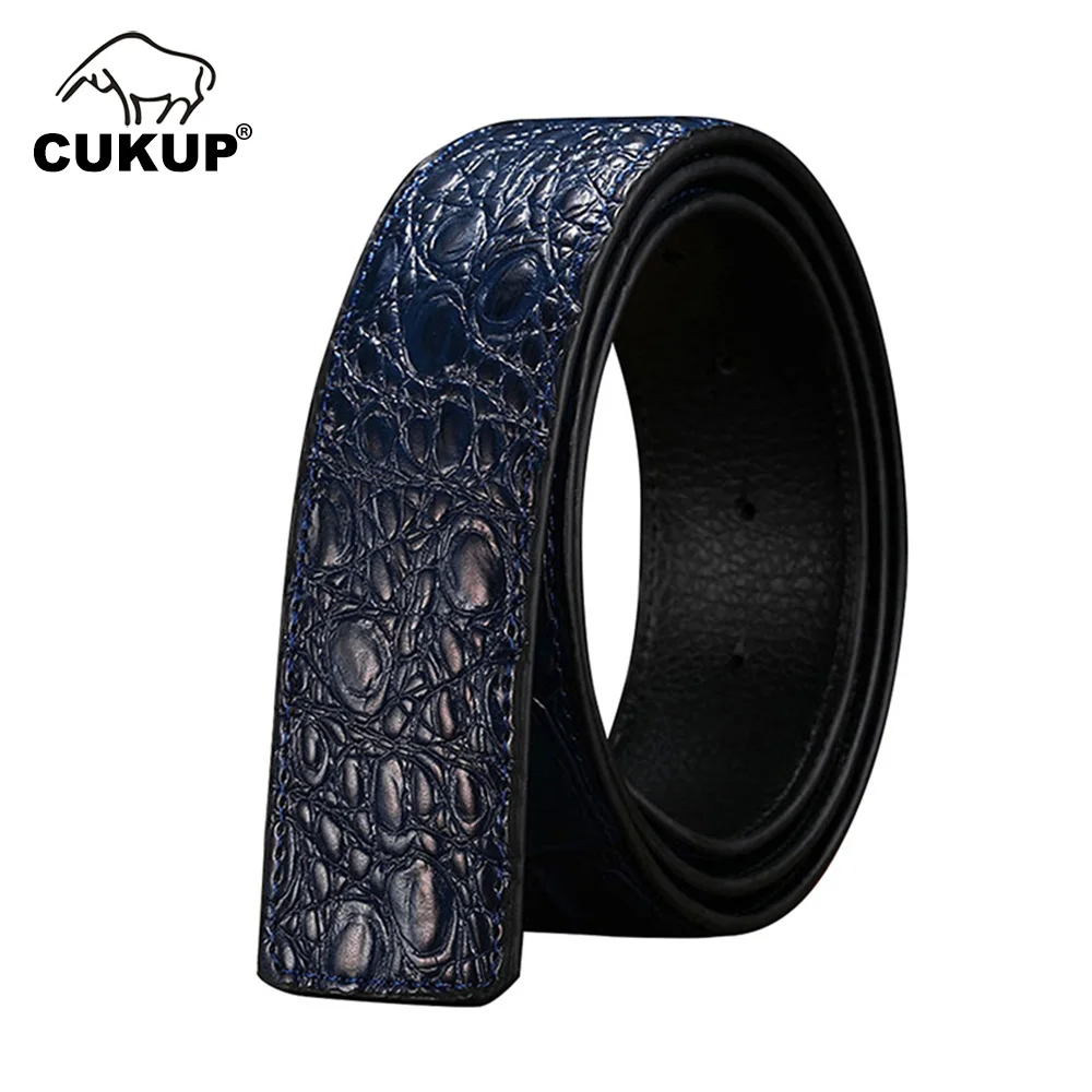 Top Trends: CUKUP Men's Cow Genuine Leather Pin & Smooth Style Belts For Men 38mm & 35mm Wide Without Buckle Made In China NCK1059 Shoppable Styles