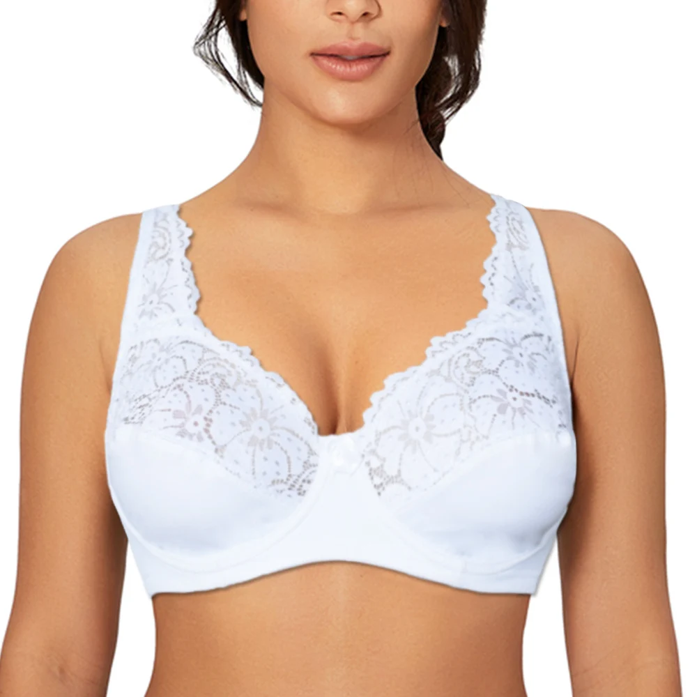 Top Trends: Bras For Womens Lingerie Top Female Lace Bra Bralette Underwire Plus Size Brassiere Perspective Sexy Underwear B C D DD E F Cup Shoppable Styles