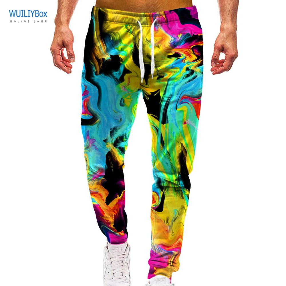 Top Trends: Unisex 3D Pattern Rainbow Sports Jogger Fashion Print Pants Casual Graphic Trousers Men / Women Sweatpants With Drawstring Shoppable Styles