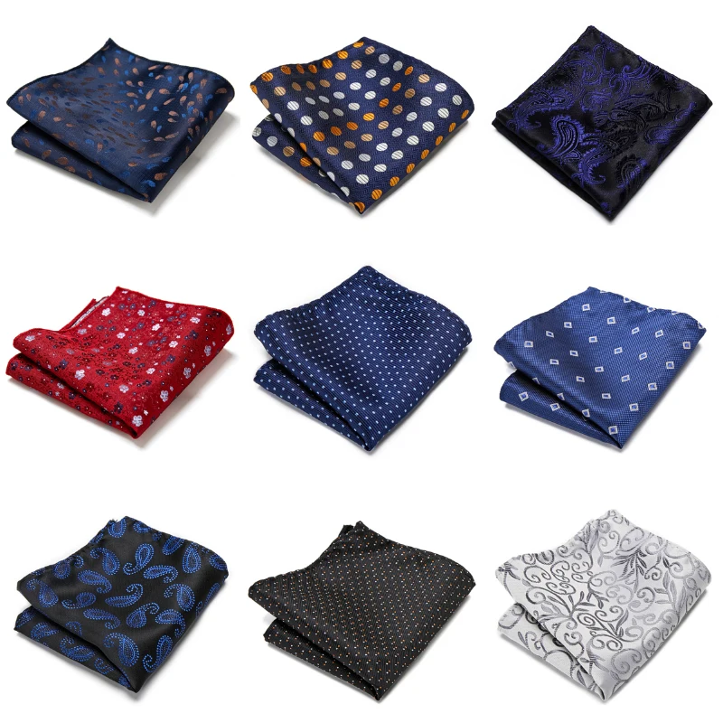 Top Trends: Newest Design 126 Many Color Silk Luxury Handkerchief Pocket Square Polka Dot Dropshipping Ivory Memorial Day Shoppable Styles