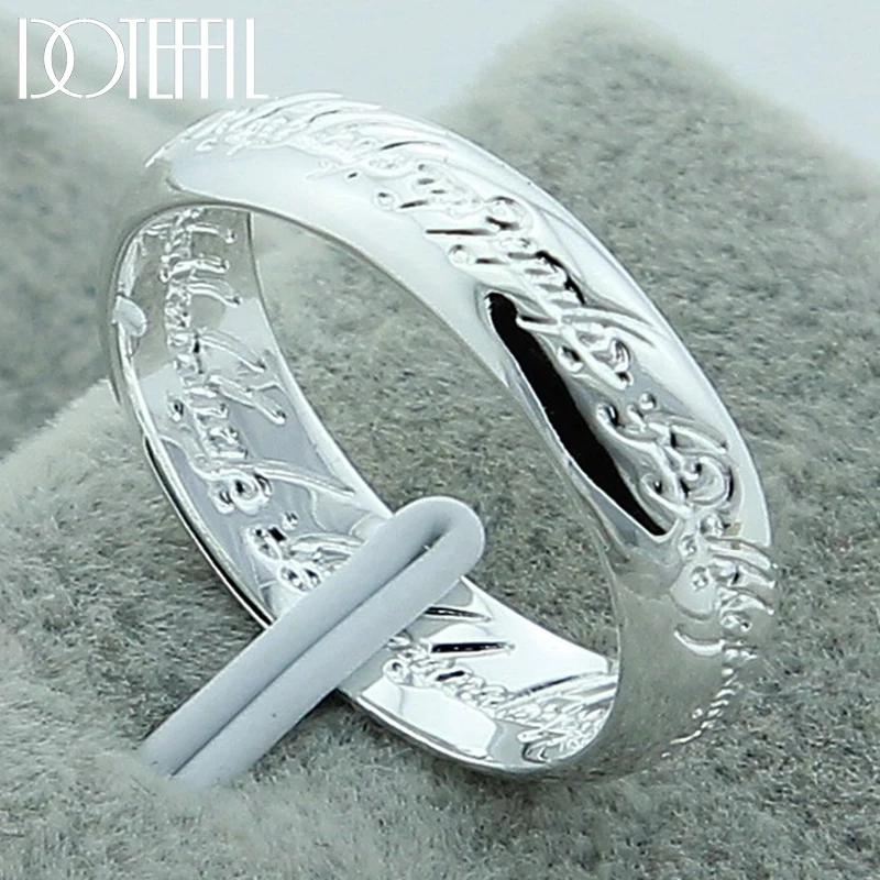 Top Trends: DOTEFFIL 925 Sterling Silver Mageweave Sculpture Ring For Wedding Engagement Party Jewelry Shoppable Styles