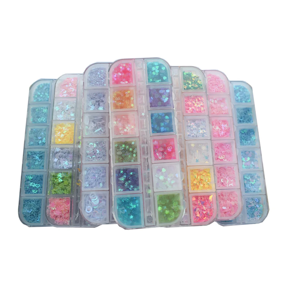 Top Trends: Sequins Holographic Holo Love Star Pink White Nail Body Art Glitter Box Sequin Nails Paillette Flakes Decoration Manicure Tools Shoppable Styles - Image 5