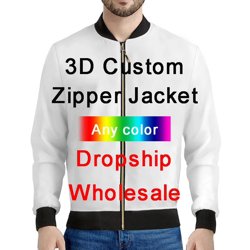 Top Trends: CJLM 3D Print Diy Custom Design Jacket Clothing Hip Hop Streetwear Zip Sweatshirt Wholesalers Suppliers Drop Shipper Shoppable Styles