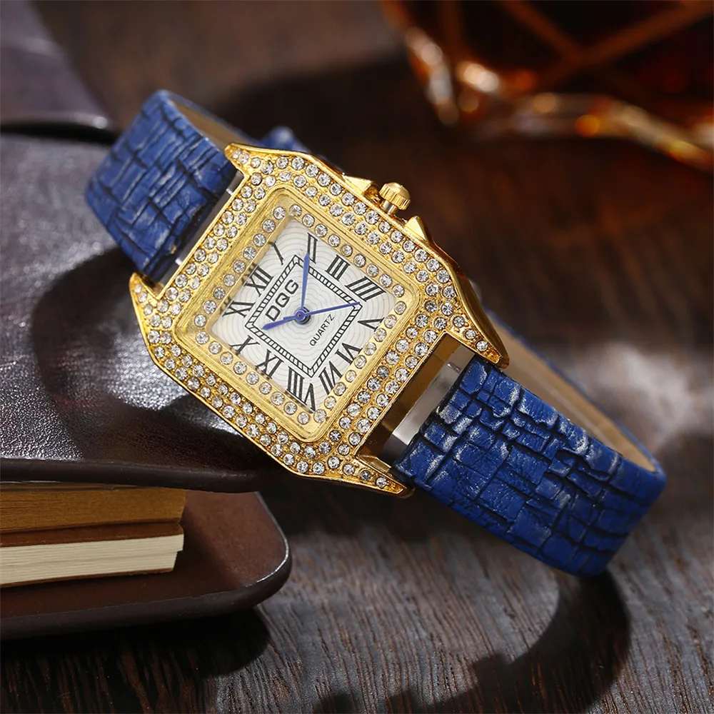 Top Trends: Luxury Fashion Women Watches Shining Dial Design Qualities Ladies Quartz Wristwatches Retro Rectangle Female Leather Clock Gifts Shoppable Styles - Image 3