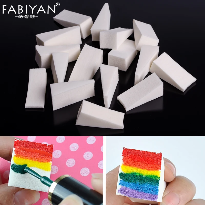 Top Trends: 10 / 16Pcs Soft Triangle Nail Art Transfer Sponge Gradient Coloring Stamping Stamper Painting Image Stamp Foam Polish Gel UV Tool Shoppable Styles