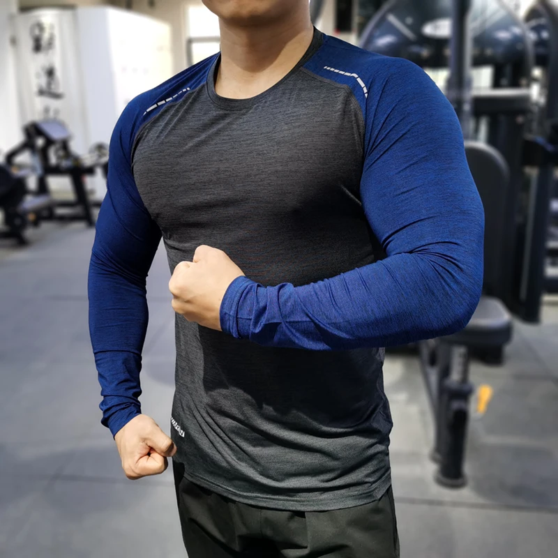 Top Trends: Men Compression T-Shirts Tops Homme Gym Sport Running Clothing Fitness Tight Long Sleeve Tees Dry Fit Rashguard Mma Sweatshirt Shoppable Styles