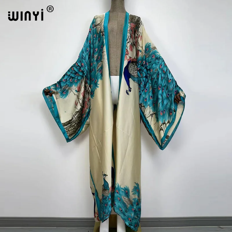 Top Trends: Europe WINYI Beach Cover Up Sweet Lady Pink Boho Cardigan Stitch Cocktail Sexcy Boho Maxi Holiday Batwing Sleeve KIMONO Shoppable Styles