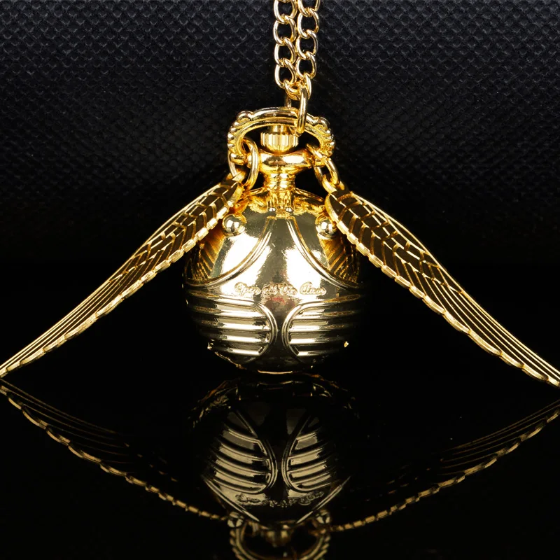 Top Trends: Sphere With Wings Fun Design Quartz Pocket Watch Gold Watch Men Women Children Pendant Gift Shoppable Styles