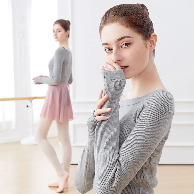 Top Trends: Ballet Top Ballet Jacket Ballet Jersey Woman Knitwear Ballet Coat Warm Thermal Sweater Coat Knitted Dance Jacket Shoppable Styles - Image 3