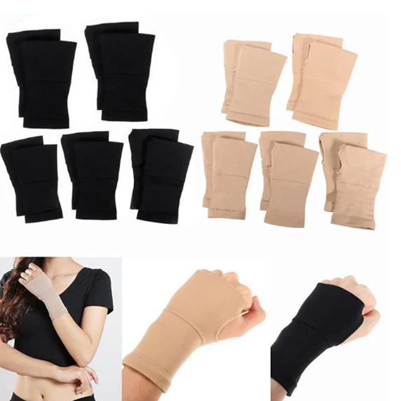 Top Trends: 1 Pair Black / Nude Wrist Brace Gloves Carpal Tunnel Thumb Hand Wrist Brace Support Compression Bandage Shoppable Styles