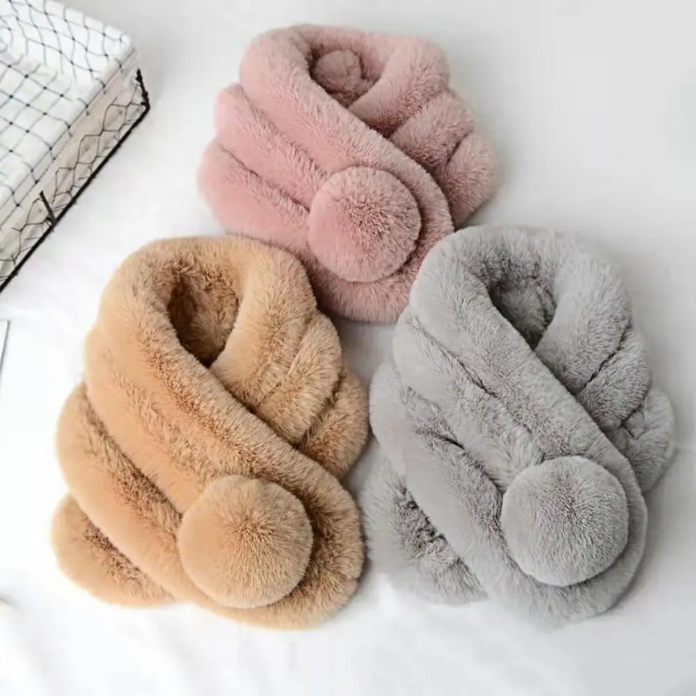 Top Trends: Warm Scarf Stylish Comfy Thickened Faux Fur Unisex Winter Scarf Fashion Accessories Furry Scarf Wrap Winter Scarf Shoppable Styles