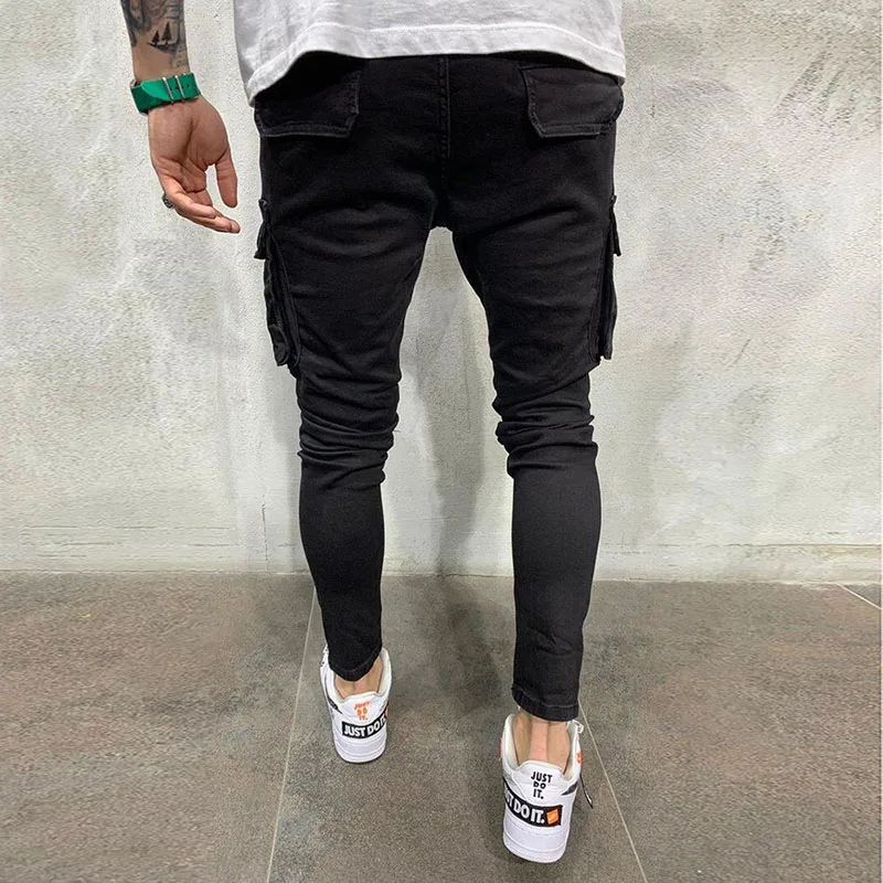 Top Trends: Mens Stretchy Skinny Ripped Jeans Men Slim Fit Denim High Quality Jean Fashion Sweatpants Hip Hop Trousers Jogger Pencil Pants Shoppable Styles - Image 2