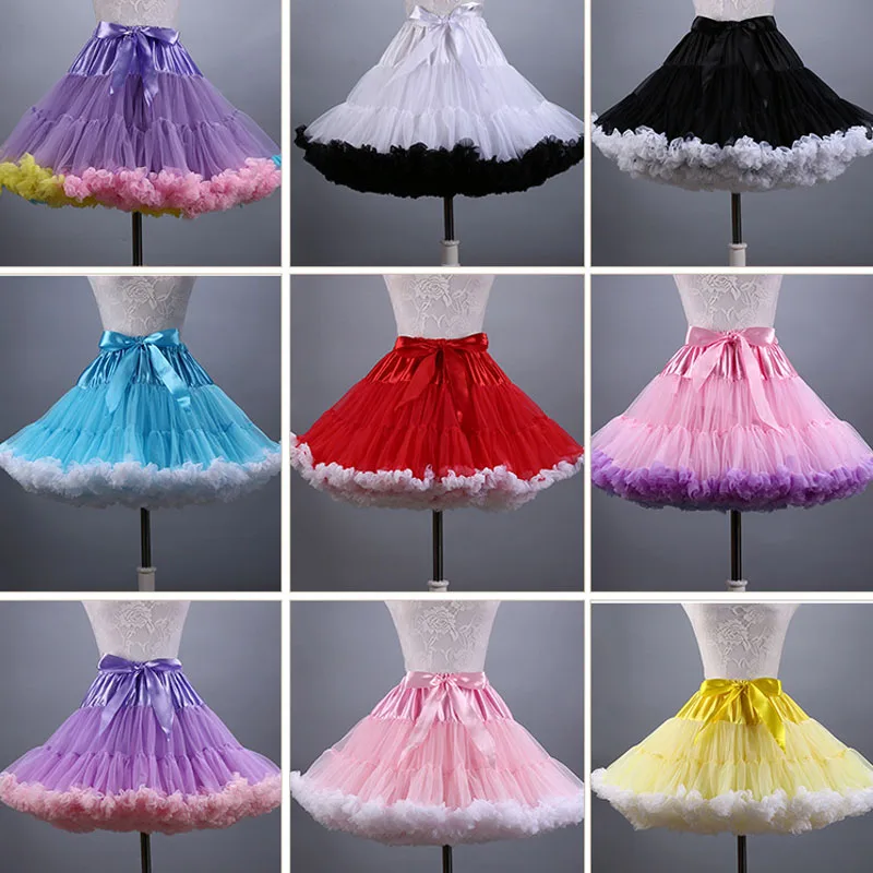 Top Trends: Hot Sale Adult Women Petticoat Mnini Tutu Skirt Ball Gown Dance Sexy Women Short Puffy Tulle Skirts Shoppable Styles