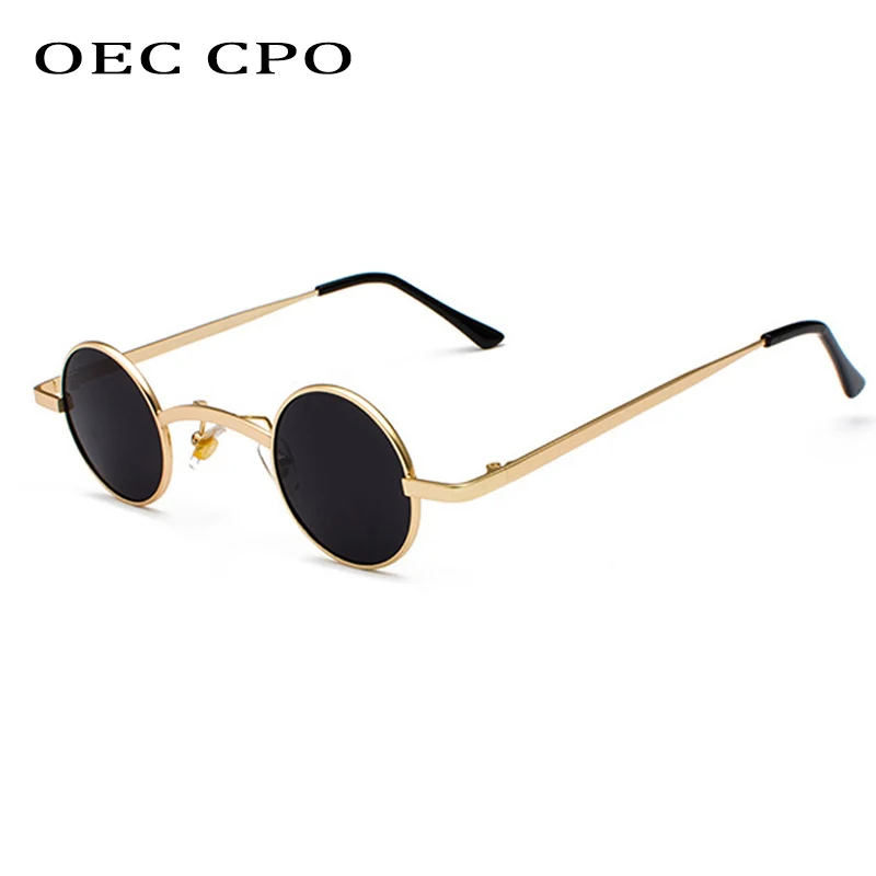 Top Trends: OEC CPO Fashion New Ladies Round Sunglasses Women Small Shades Brand Design Metal Men Sun Glasses For Female Shades O89 Shoppable Styles