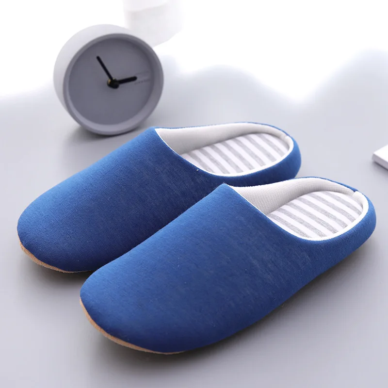 Top Trends: Mntrerm Men Casual Shoes Home Indoor Slippers Striped Soft Plush Male House Bedroom Slippers Warm Winter Cotton Slippers Shoes Shoppable Styles