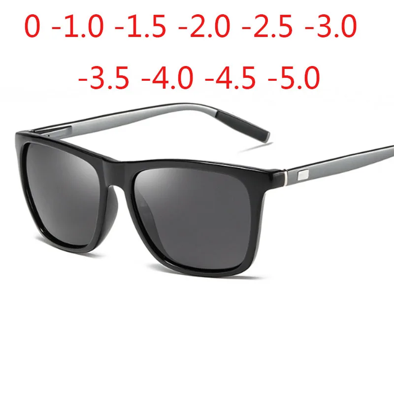 Top Trends: Fashion Polarized Sunglasses Men Women Aluminum Magnesium Driver Square Prescription Sunglasses 0 -0.5 -1.0 -2.0 To -5.0 Shoppable Styles