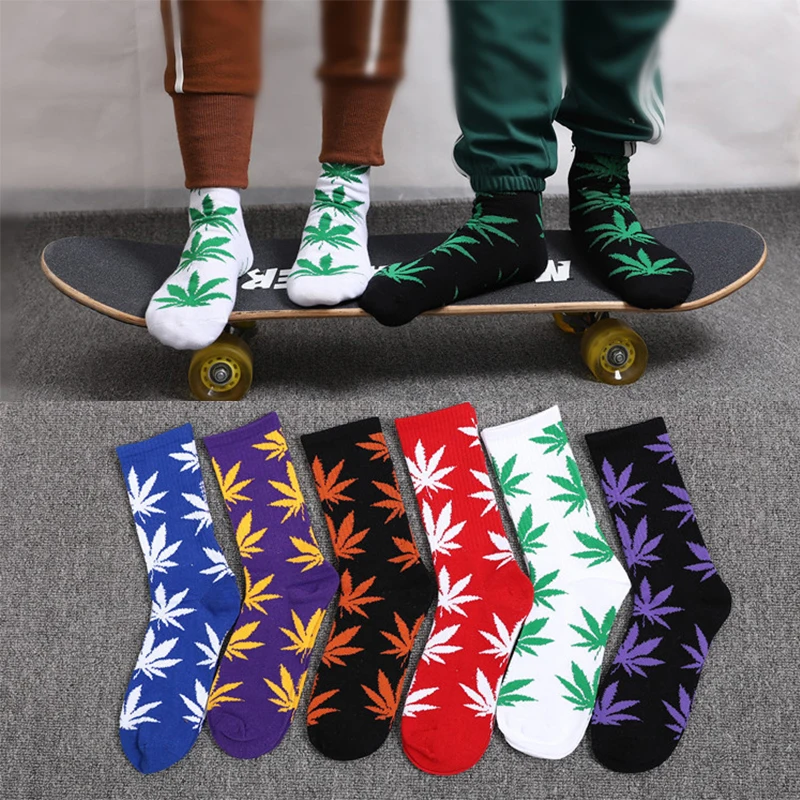 Top Trends: Maple Leaf Socks Men&#039;s And Women&#039;s Cotton Socks South Korea Harajuku Style Skateboard Socks Ford Shoppable Styles