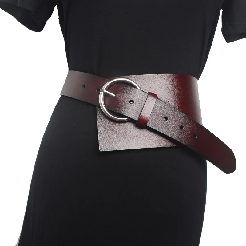 Top Trends: Fashion Wide Belts For Women Luxury Genuine Leather Waist Corset Belt Cummerbund Female Dress Belts Decorate Waistband Accessory Shoppable Styles