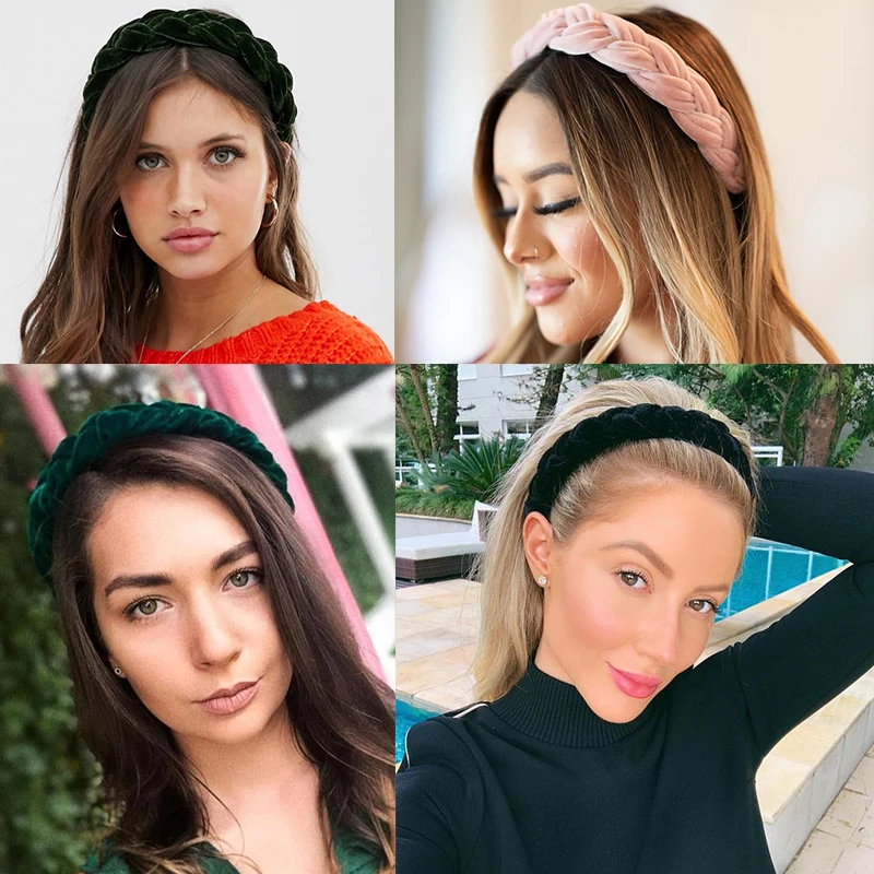 Top Trends: LEVAO Solid Color Velvet Braid Headband With Teeth Hair Accessories Korean Twists Hairband Women And Girls Head Wear Shoppable Styles - Image 3