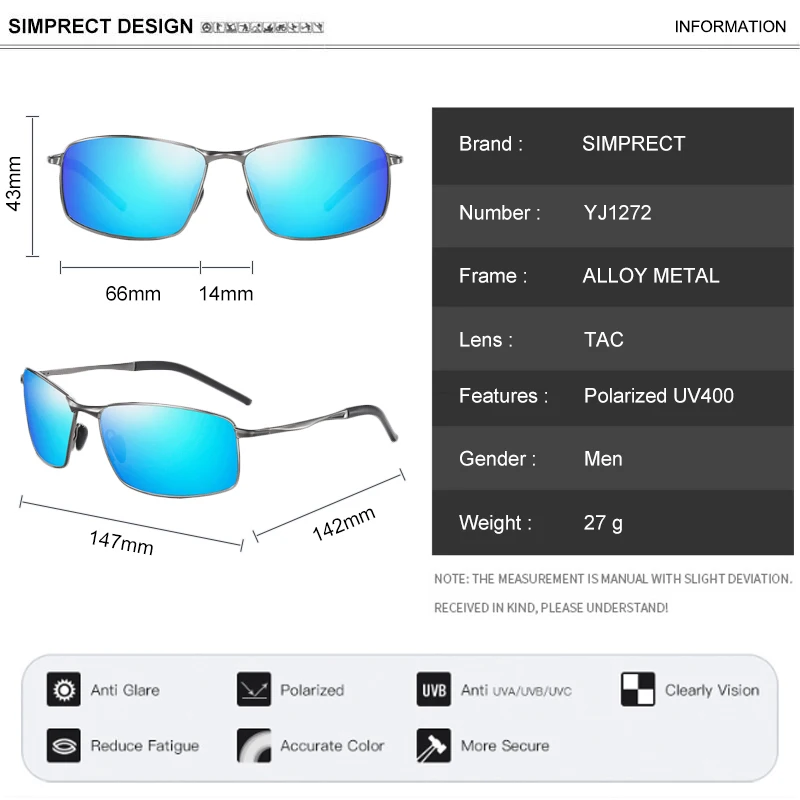 Top Trends: SIMPRECT Photochromic Polarized Sunglasses For Men 2023 UV400 High Quality Luxury Brand Designer Fashion Rectangle Sun Glasses Shoppable Styles - Image 5