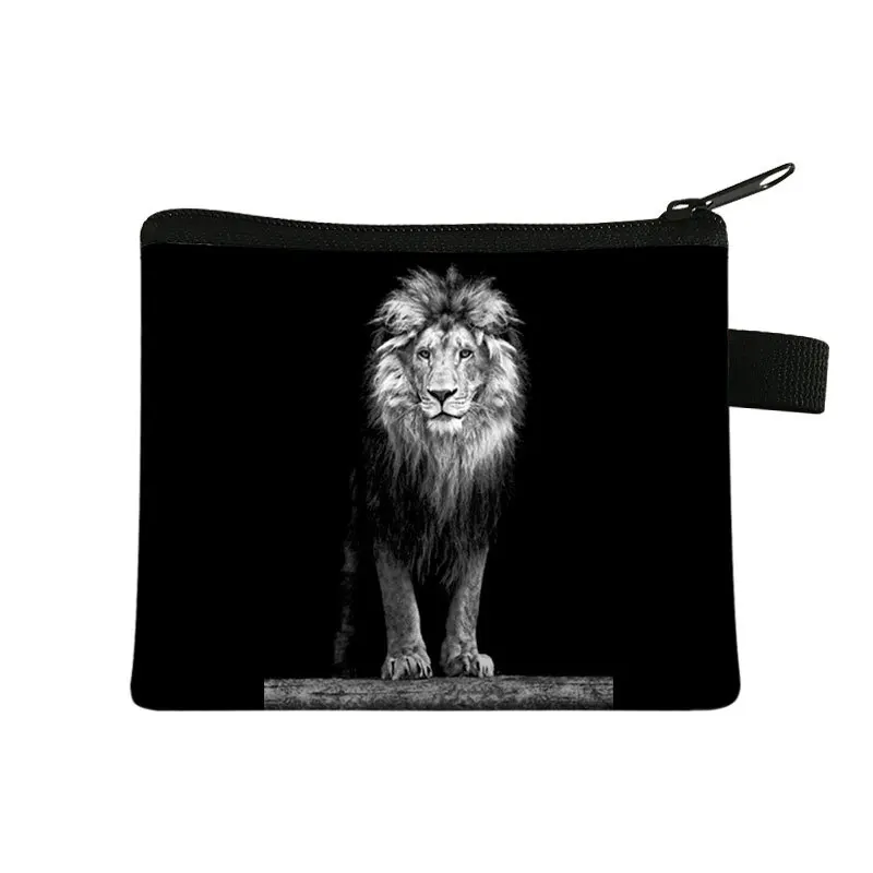 Top Trends: New Coin Purse Black And White Animal Children's Wallet Student Portable Card Bag Coin Key Storage Bag Large Capacity Hand Bag Shoppable Styles