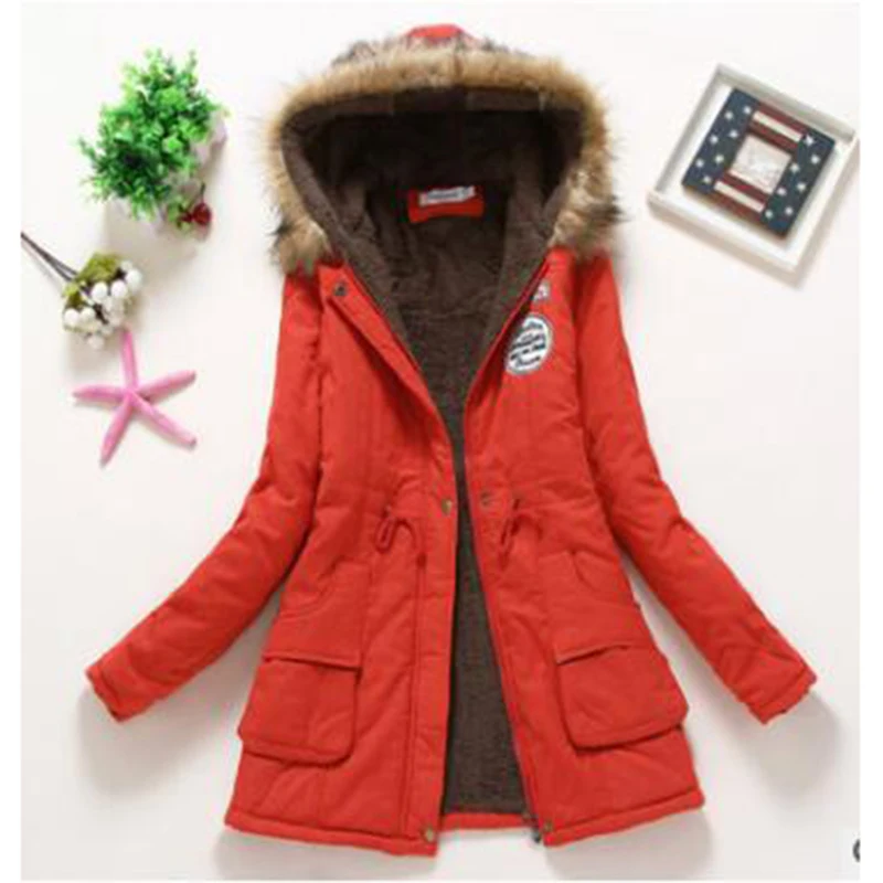 Top Trends: Winter Coat For Women Slim XXXL Size Outwear Medium-Long Cotton Padded Coat Thick Warm Hooded Parka Mujer Women's Casual Jacket Shoppable Styles - Image 4