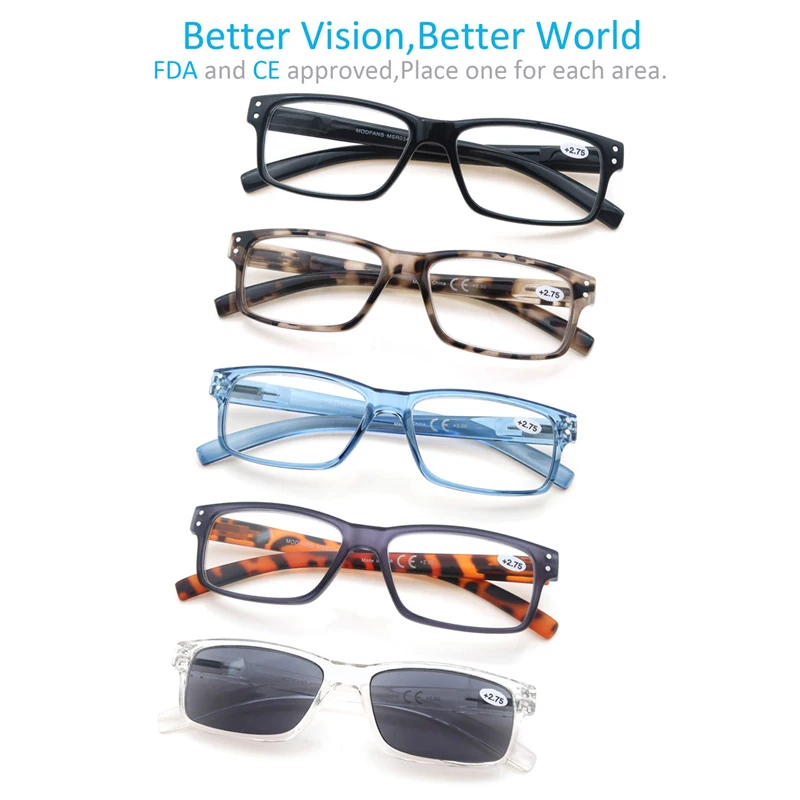 Top Trends: Reading Glasses For Men Women Square Design Frame Hign Quality Readers Eyeglasses Spring Hinge Sunglasses Reading + 1.0~+ 4.0 Shoppable Styles - Image 2