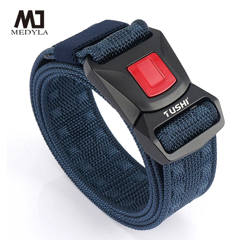 Top Trends: Official Genuine Tactical Belt Quick Release Metal Buckle Military Belt Soft Real Nylon Sports Accessories BLL2030 Shoppable Styles