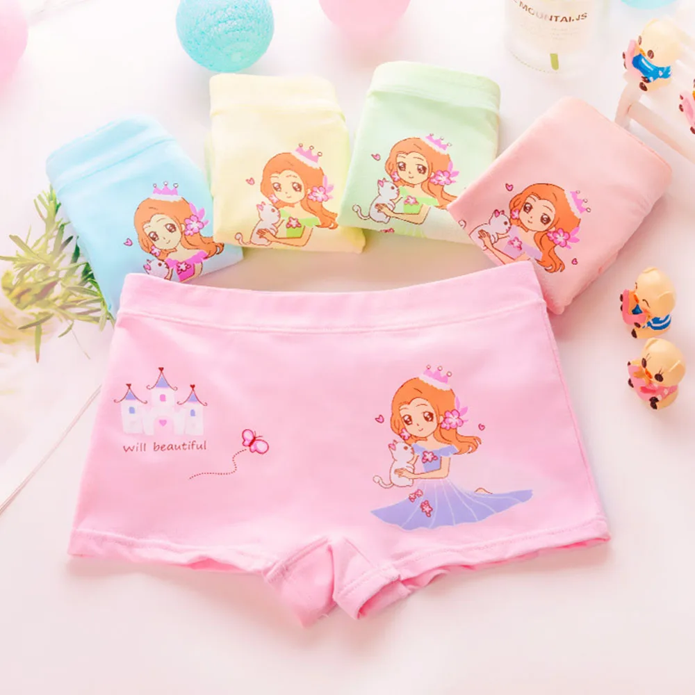 Top Trends: Children&#039;s Underwear For Kids Cartoon Shorts Soft Cotton Underpants Boys Panties Car Princess Cartoon 5Pcs / Lot Shoppable Styles