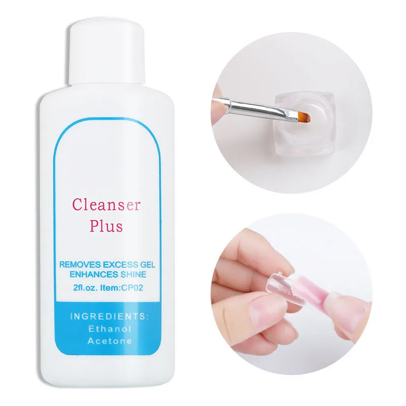 Top Trends: 60ML Nail UV Gel Polish Remover Cleanser Nail Gel Remover Nail Art Acrylic Clean Degreaser Enhances Shine Cleanser Shoppable Styles - Image 2