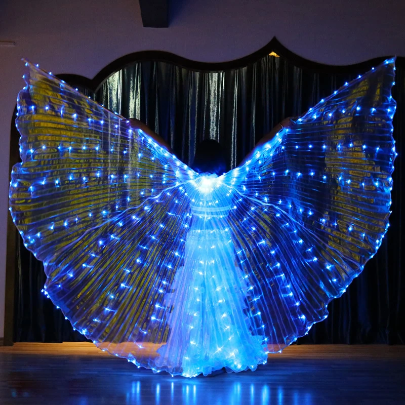 Top Trends: Belly Dance Isis Wings Led Isis Wings Belly Dance Accessory Wings Costume Butterfly Wings Adult With Sticks Bag For Adult Shoppable Styles