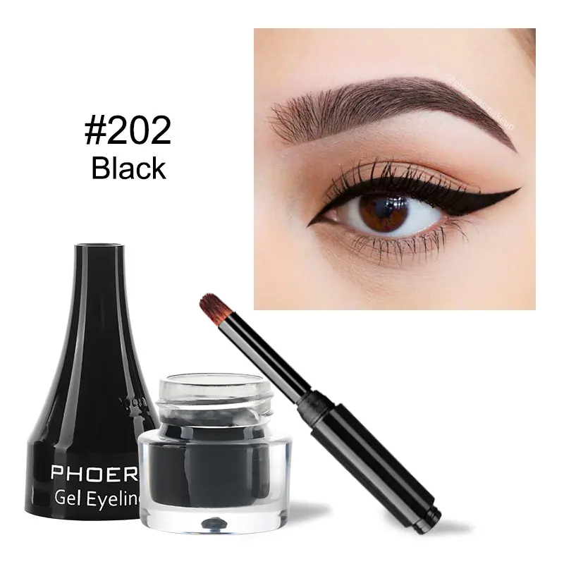 Top Trends: PHOERA Colorful Eyeliner 10 Colors Waterproof Eyeliner Gel With Brush Long-lasting Eye Liner Cream Makeup Tools Women Cosmetics Shoppable Styles - Image 6