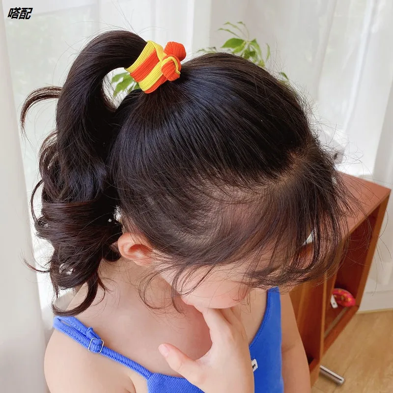 Top Trends: Knotted Hair Rope Elastic Hair Bands Ties Scrunchie Hairbands Double Knot Women Bow Ponytail Holder Hair Accessories Headdress Shoppable Styles - Image 2